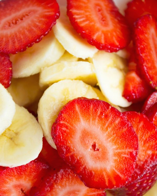 Frutilla y banana